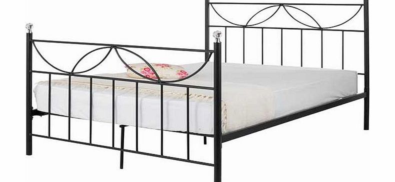 Unbranded Crystal Kingsize Bed Frame - Black