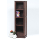 Cube mahogany narrow bookcase furniture