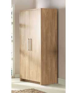 Unbranded Cubic 2 Door Wardrobe - Oak