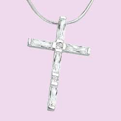 Cubic Zirconium Cross