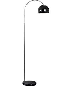 Unbranded Curva Floor Lamp - Black Chrome