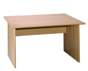 Curve rectangular panel end desk