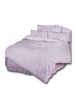 Cutwork King Size Valance Lilac