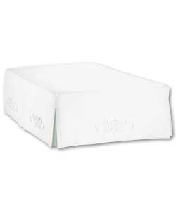 Cutwork King Size Valance Sheet - Cream