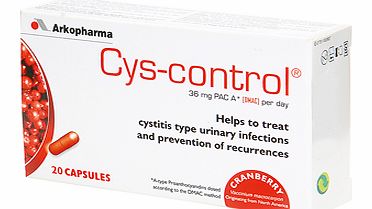 Urinary tract infections are one of the scourges of womanhood, and many of us suffer recurrent symptoms on a regular basis. Cys-control is the first ever cranberry-based food supplement to be registered as an official �medical device�. It not only he