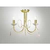 Unbranded DABAC5340 - 3 Light Polished Brass Ceiling Light