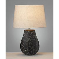 Unbranded DAHAI4129 - Small Chocolate Ceramic Table Lamp