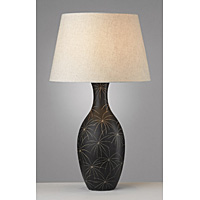 Unbranded DAHAI4329 - Large Chocolate Ceramic Table Lamp