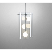 Unbranded DAKIA0550 - Glass and Chrome Pendant Light