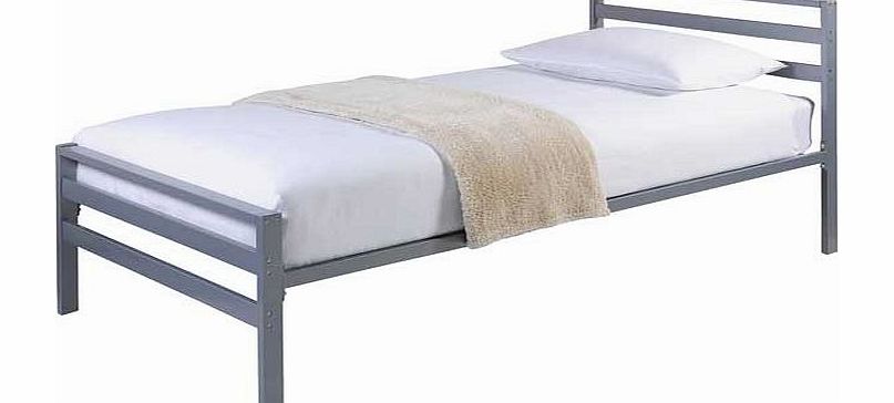 Unbranded Dalton Single Bed Frame - Silver