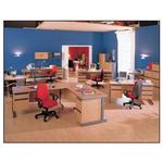 Dams 75.5cm Desk With Cable Ports-Light Grey