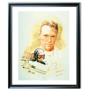 Unbranded Dan Gurney Signed Print