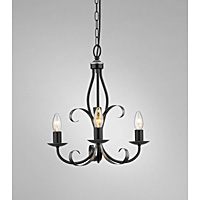 Unbranded DARAGA0322 - 3 Light Black and Silver Hanging Light