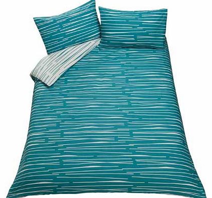 Unbranded Dashes Blue Bedding Set - Kingsize