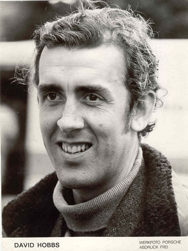 David Hobbs Black and White Face Photo (17cm x 23)