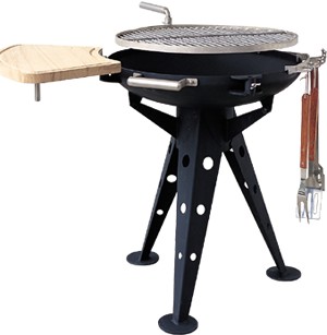 Deck BBQ 600mm Spun Iron