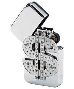 Diamante Chrome Windproof Lighter