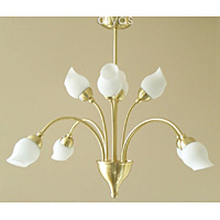 Unbranded DIIL20552 - 8 Light Satin Brass Ceiling Light