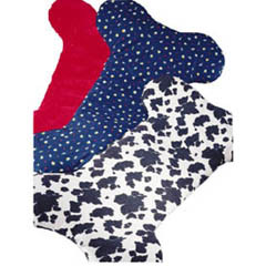 These bone shaped soft pet beds are manufactured in Milan and are designed with poly-cotton textured