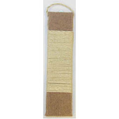 This simple wall mounted scratching pad is an economical and space efficient way of saving your furn