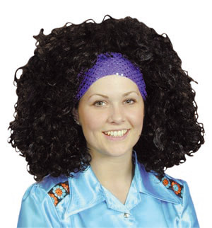 Disco Diva wig, Black