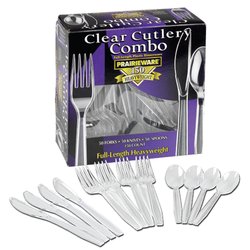 Unbranded Disposable Clear Cutlery Pack