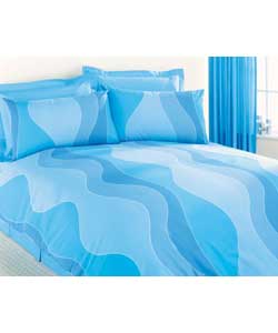 Diva King Size Duvet Cover Set - Blue