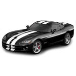 Unbranded Dodge Viper SRT10 Coupe 2006 Black/White Stripes