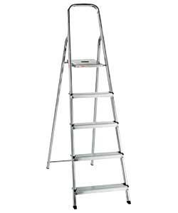 Unbranded Domestic 5 Tread Aluminium Stepladder