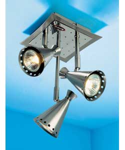 Domino Mini 3 Spotlight Plate - Chrome Finish