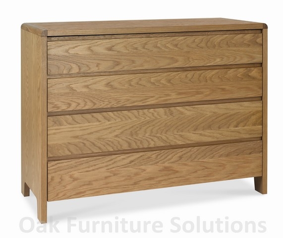 Unbranded Domino Oak 4 Drawer Chest