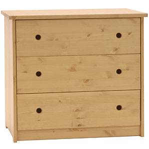 Domino Three Drawer Large Chest