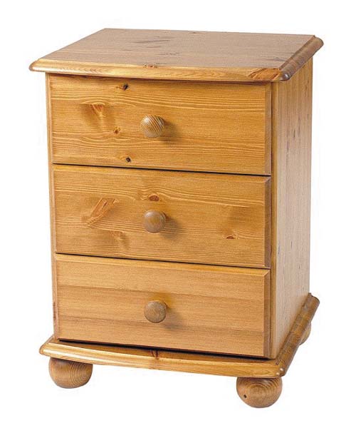 Dorset 3 drawer bedside