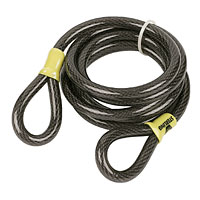 Vinyl coated braided steel cable. 12mm thick