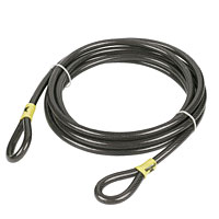 Vinyl coated braided steel cable. 12mm thick