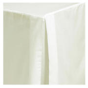 Unbranded Double Valance Sheet, Cream Twinpack