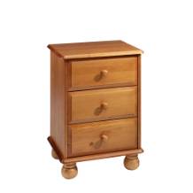 Unbranded Dovedale 3 Drawer Bedside Cabinet