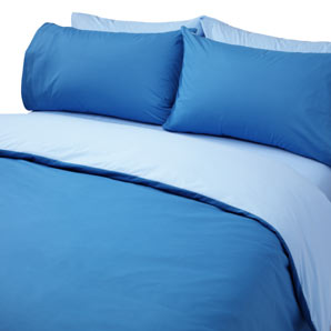 Duet Duvet Cover- Double- Sky/Azure