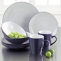 Duo Blue 16-Piece Dinner Set