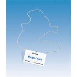 Durable Badge Chain 850mm Nickel Plated Ref 8104