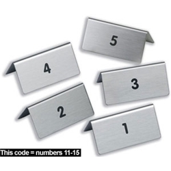 Durable Table Signs 11-15 W85xD50xH36mm Brushed