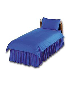 Dyed Double Duvet Set - Blue