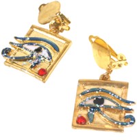 Unbranded Egyptian Earrings - Eye Of Horus (clip-on)
