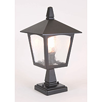 Unbranded ELBL7 - Black Outdoor Pedestal Light