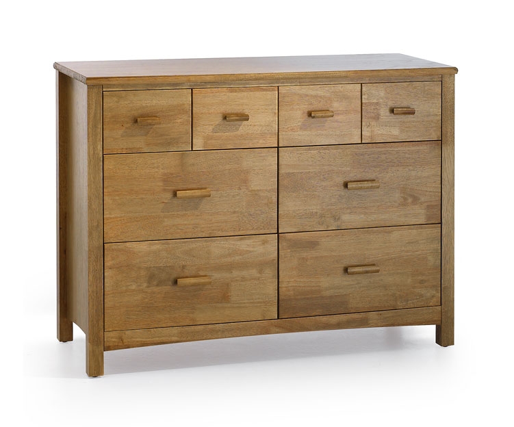 Unbranded Eleanor 8 Drawer Chest of Drawers - Honey Oak