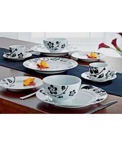 Unbranded Elegance Rimmed Porcelain 20 Piece Dinner Set