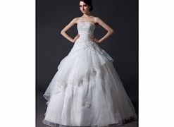 Unbranded Elegant Luxurious Organza Satin Wedding