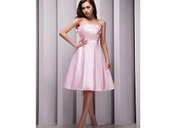 Unbranded Elegant Strapless Bridesmaids Wedding Party Pink