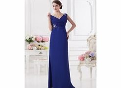 Unbranded Elegant V-neck Stretch satin Chiffon