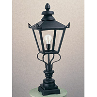 Unbranded ELGN1 - Black Outdoor Pedestal Light